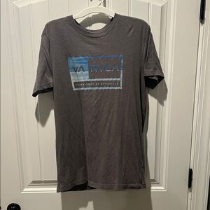 RVCA Charcoal and Blue Graphic Tee